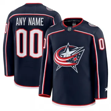 Columbus Blue Jackets Home Premium Custom Jersey - Navy