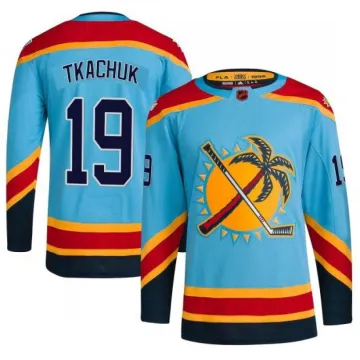Camisa Reverse Retro 2.0 de Matthew Tkachuk dos Florida Panthers - Azul claro