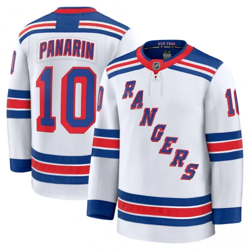 Hommes New York Rangers Artemi Panarin White Away Premium Jersey
