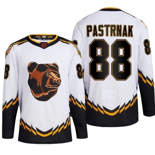 David Pastrnak Boston Bruins Weiß Reverse Retro Premium Trikot