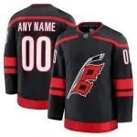 Herren Carolina Hurricanes Home Premium Custom Jersey - Schwarz