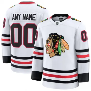 Maillot personnalisé haut de gamme des Blackhawks de Chicago (extérieur) - Blanc