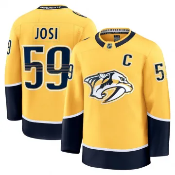 Camisa Premium de Casa do Roman Josi dos Nashville Predators - Amarela