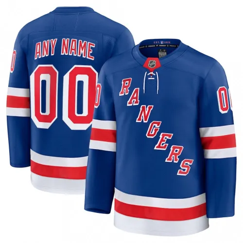 Maglia personalizzata New York Rangers Uomo Blu Home Premium