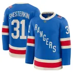 Maglia Premium New York Rangers Igor Shesterkin Blu Centennial Uomo