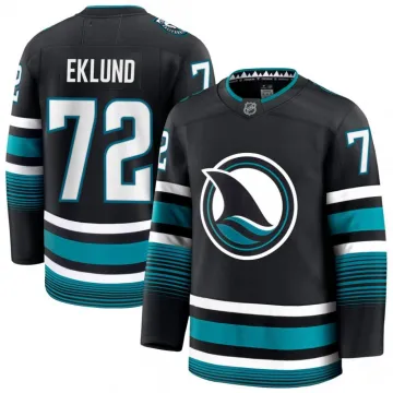 Maillot Premium noir alternatif William Eklund des San Jose Sharks pour homme