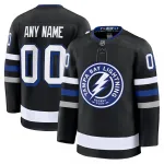 Maglia personalizzata Premium alternativa nera dei Tampa Bay Lightning