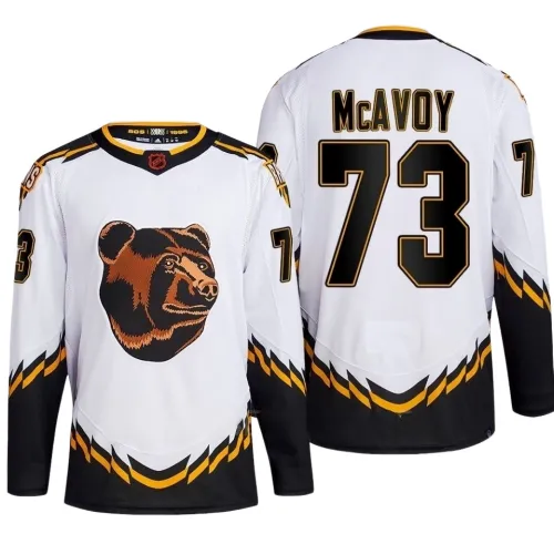 Charlie McAvoy Boston Bruins Camisola branca Reverse Retro Premium