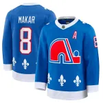 Maglia Premium "Heritage" blu alternativa di Cale Makar dei Colorado Avalanche