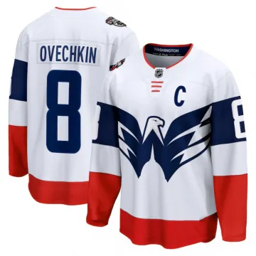 Alexander Ovechkin Washington Capitals White 2023 NHL Stadium Series Breakaway Premium Jersey