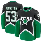 Maglia da giocatore Premium con numero alternativo di Wyatt Johnston dei Dallas Stars - Nera