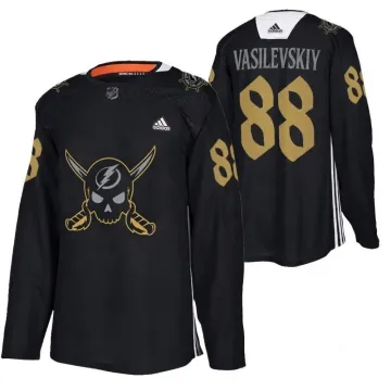 Maglia da hockey Gasparilla 2024 di Andrei Vasilevskiy dei Tampa Bay Lightning - Nera