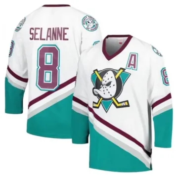 Maillot « Power Play » blanc de Teemu Selanne des Anaheim Ducks, saison 1996/97