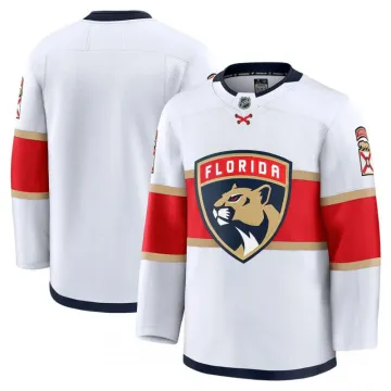 Camisola em branco premium dos Florida Panthers para jogos fora de casa - Branca