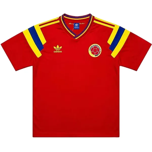 1990 Colombia Away Retro Jersey - A-Grade Quality Detail View
