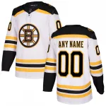 Boston Bruins Weiß Auswärts Premium Custom Jersey