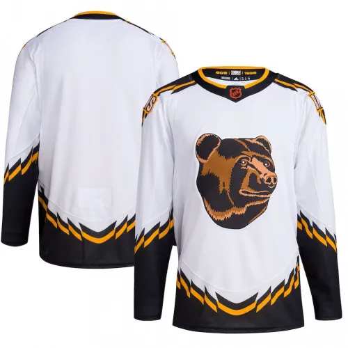 Boston Bruins Weiß Reverse Retro Premium Trikot