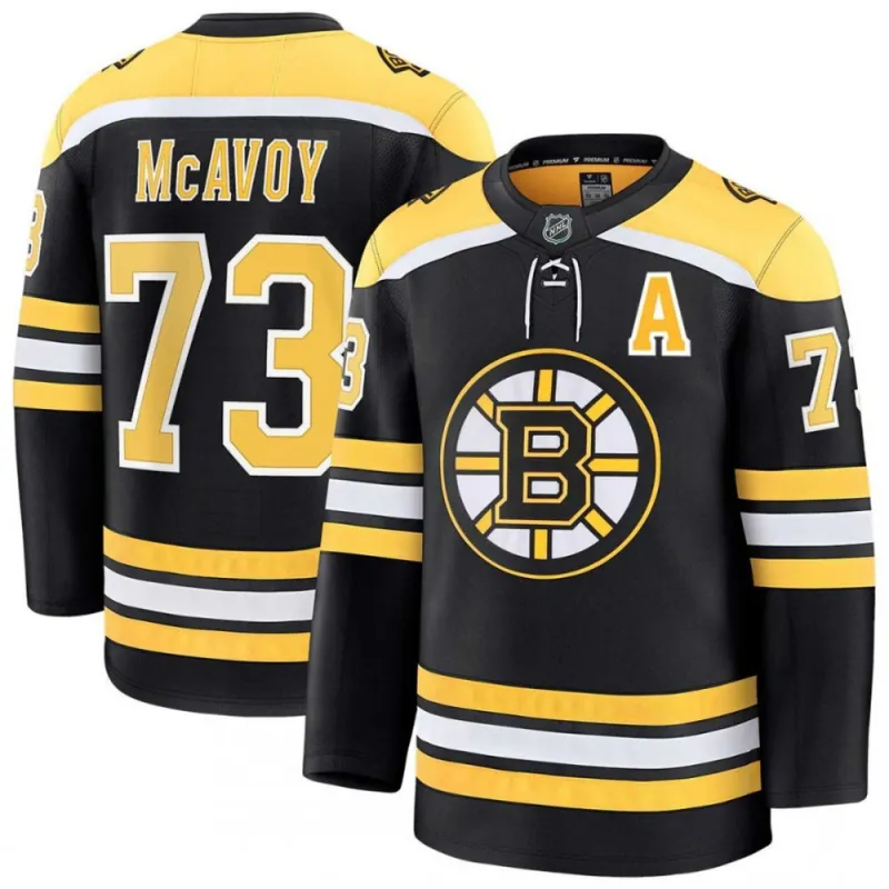 Charlie McAvoy Boston Bruins Black Home Premium Jersey