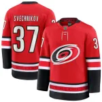 Camisola Premium alternativa vermelha para homem dos Carolina Hurricanes Andrei Svechnikov