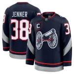 Camisa Premium de Boone Jenner dos Columbus Blue Jackets para a NHL Stadium Series 2025 - Azul-marinho