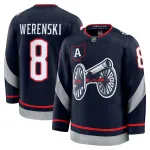 Zach Werenski Columbus Blue Jackets 2025 NHL Stadium Series Premium Jersey - Navy