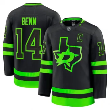 Camisola Premium de Jogador Alternativa de Jamie Benn dos Dallas Stars - Preta