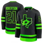 Maglia da giocatore Premium con numero alternativo di Jason Robertson dei Dallas Stars - Nera