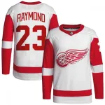 Lucas Raymond Detroit Red Wings Premium-Auswärtstrikot – Weiß