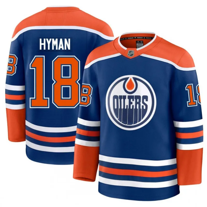 Zach Hyman Edmonton Oilers thuis-premiumspelersshirt