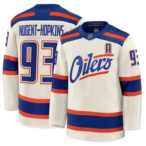 Ryan Nugent-Hopkins Edmonton Oilers Alternate Cream Premium Player Jersey