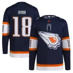 Zach Hyman Edmonton Oilers Navy Reverse Retro 2.0 Spielertrikot