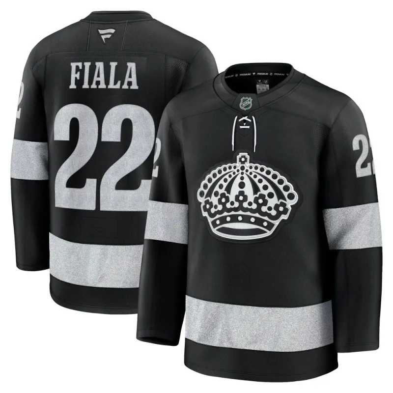 Maillot Premium de remplacement de Kevin Fiala des Kings de Los Angeles – Noir