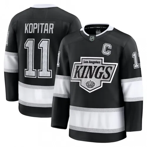 Anze Kopitar Los Angeles Kings Premium-Heimtrikot – Schwarz