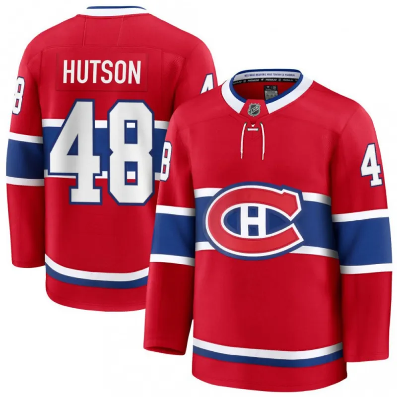 Lane Hutson Montreal Canadiens Home Premium Jersey - Rood