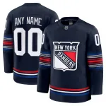 Herren New York Rangers Navy Alternate Premium Custom Jersey