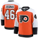 Men's Philadelphia Flyers Trevor Zegras Orange Home Premium Jersey