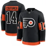 Camisa Premium Alternativa Preta dos Philadelphia Flyers para Homem - Sean Couturier
