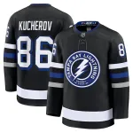 Camisola Premium Alternativa Preta de Nikita Kucherov do Tampa Bay Lightning