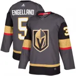 Deryk Engelland Vegas Golden Knights - Maglia adidas Authentic Player - Grigio