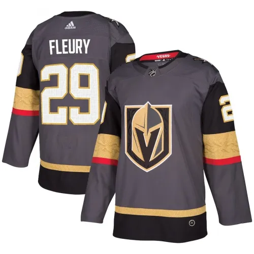 Hombres Vegas Golden Knights Marc-André Fleury #29 Adidas Gris Auténtico Jugador Jersey