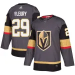Maglia da giocatore autentica Adidas grigia da uomo dei Vegas Golden Knights di Marc-André Fleury (modello #29).