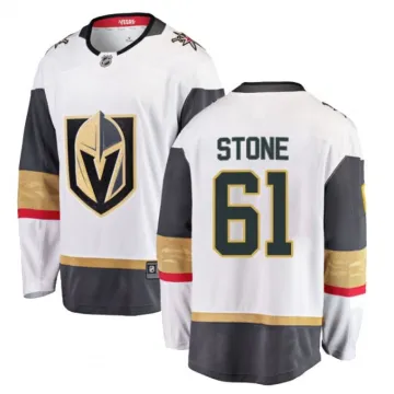 Camisola Autêntica Adidas Branca #61 dos Vegas Golden Knights para homem