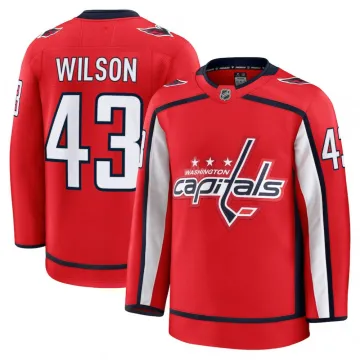 Camisa oficial de jogador Tom Wilson Washington Capitals - Vermelha