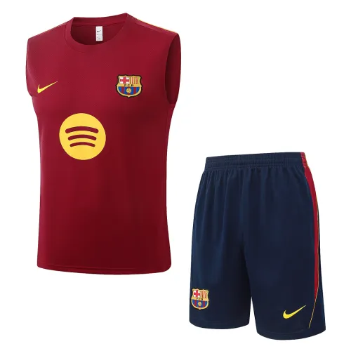 26/27 Barcelona Sleeveless Training Kit Red