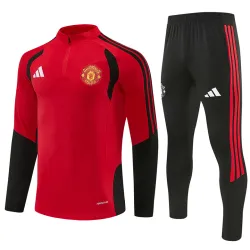 26/27 Manchester United Half-Zip Tracksuit Red and Black - product photo US45.98 - 26/27 Manchester United Half-Zip Tracksuit Red and Black