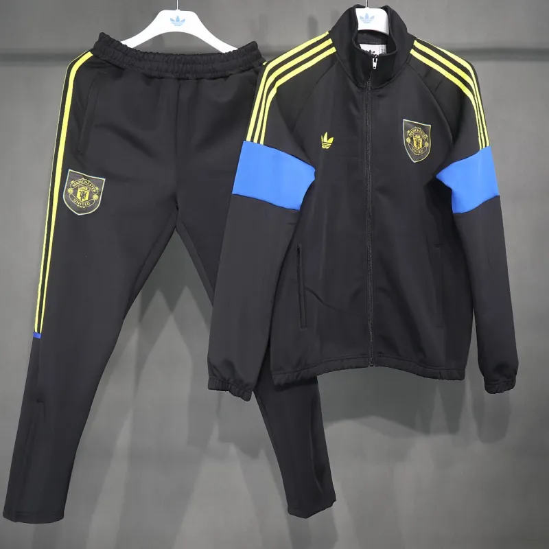 26/27 Manchester United Jacket Tracksuit Black