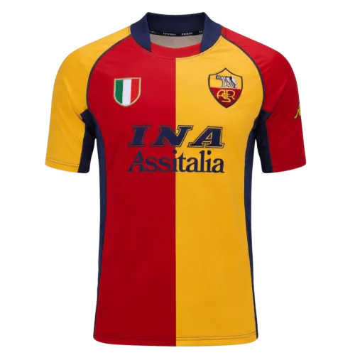 Roma derde uitwedstrijd-retro-shirt 2001/02