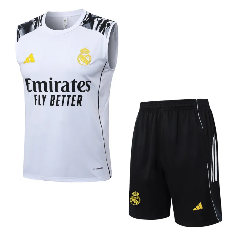 25/26 Real Madrid x Marvel Sleeveless Training Kit White