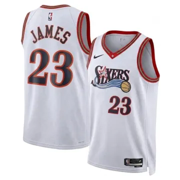 LeBron James Philadelphia 76ers Nike Unisex White Swingman Jersey - Classic Edition