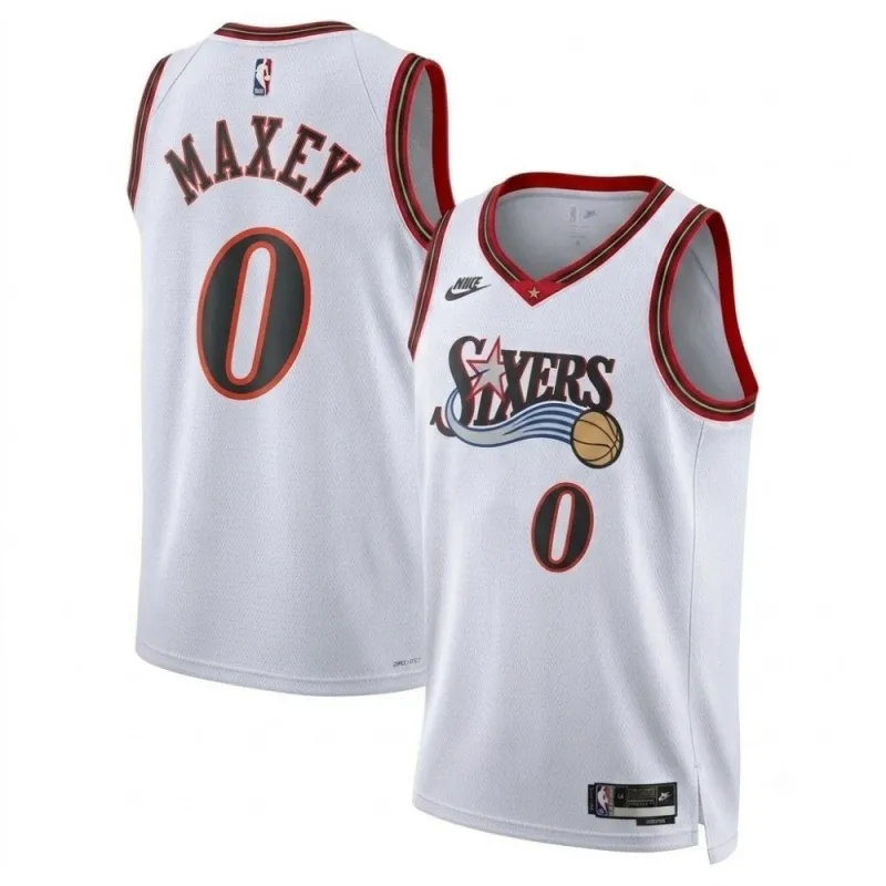 Tyrese Maxey Philadelphia 76ers Nike Unisex White Swingman Jersey – Classic Edition